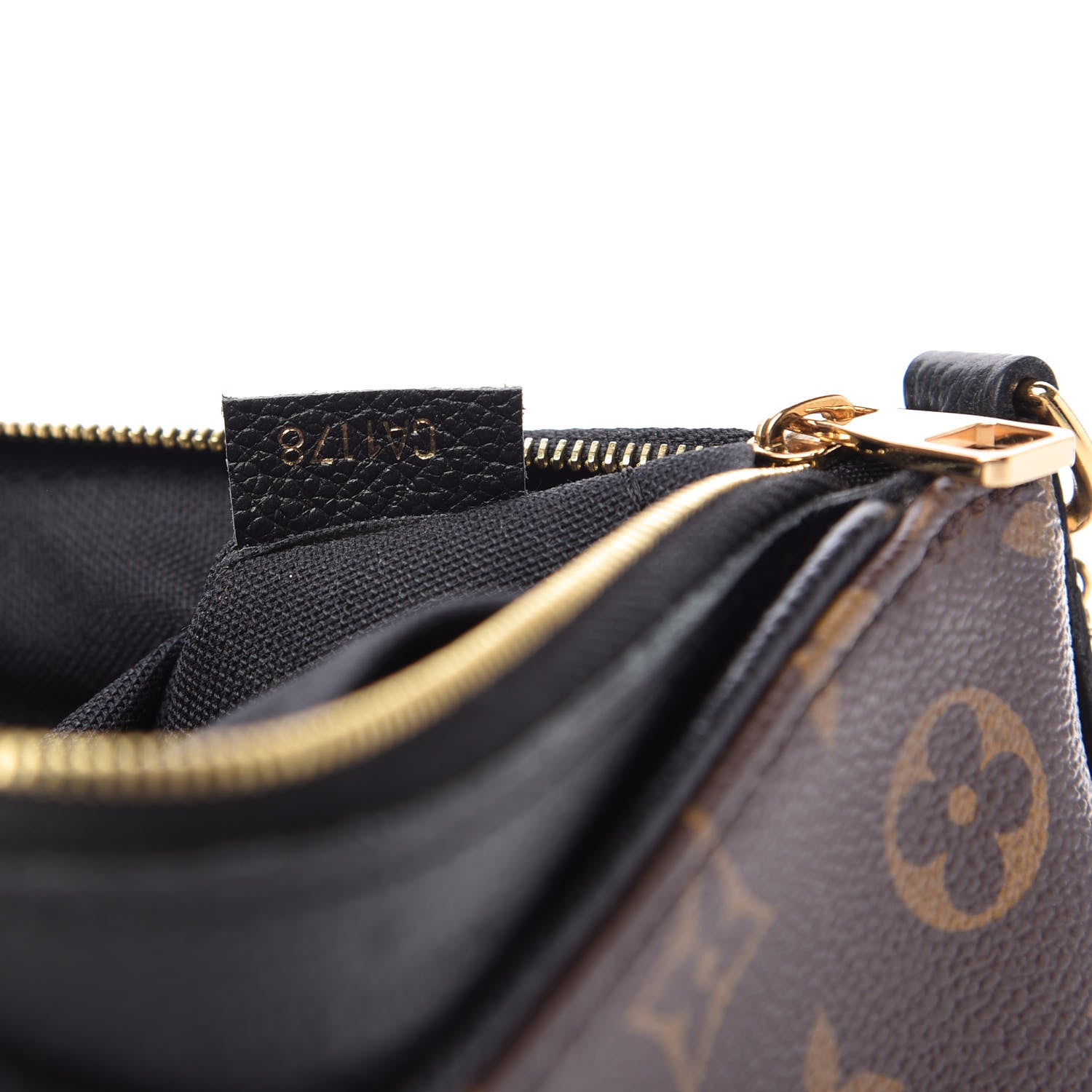 Louis Vuitton Monogram Pallas Clutch Black 9 of 10