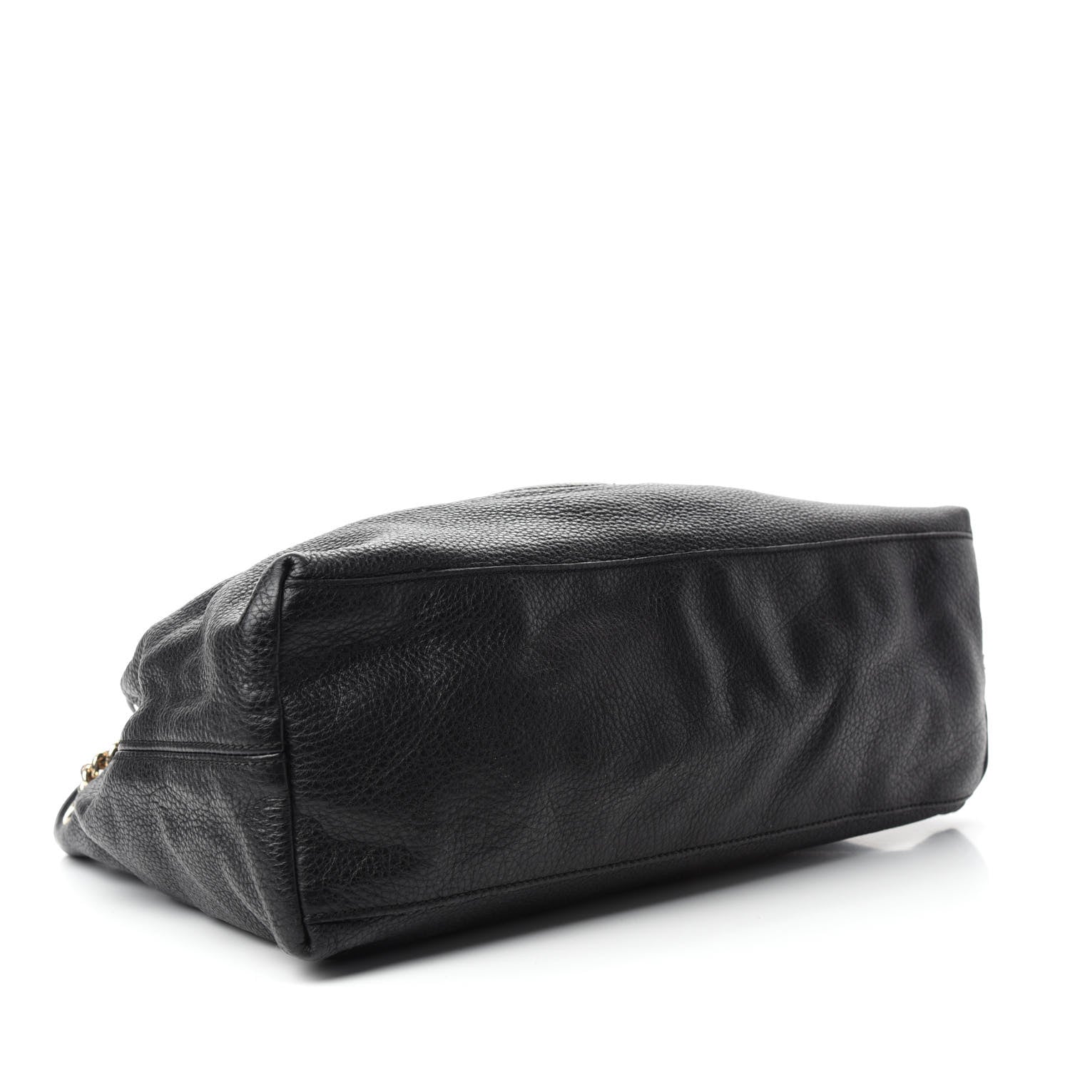 Gucci Pebbled Calfskin Medium Soho Chain Shoulder Bag Black 4 of 12
