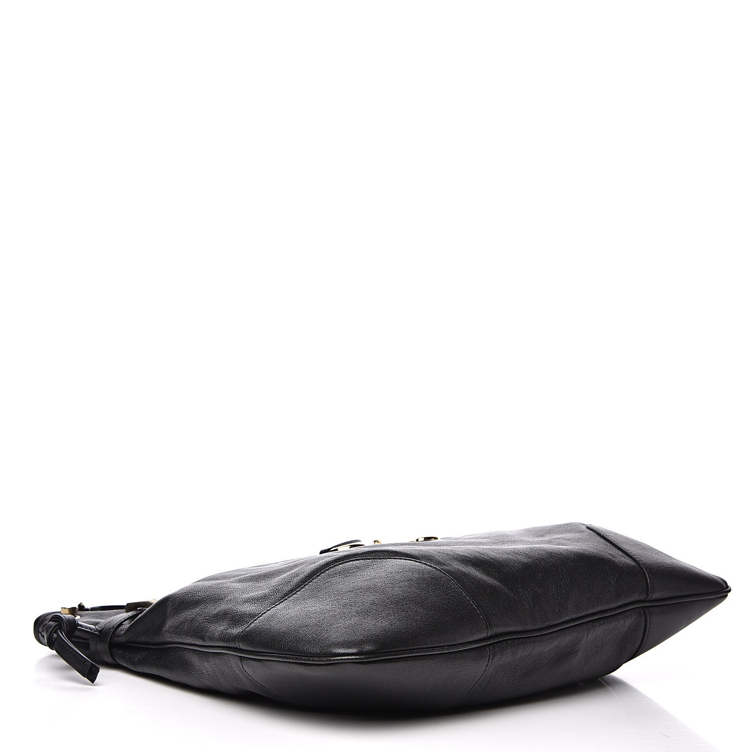 Gucci Sakai Calfskin Horsebit 1955 Cinch Top Messenger Bag Black 3 of 9