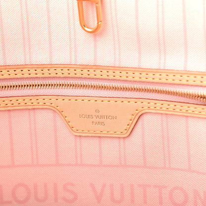 Louis Vuitton Damier Azur Neo Neverfull MM Rose Ballerine 6 of 8