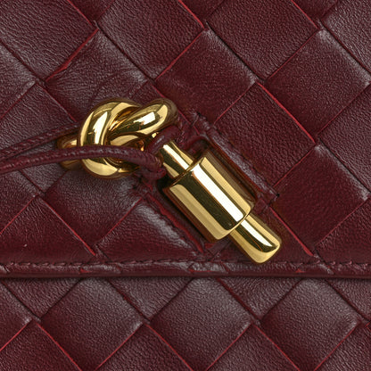 Bottega Veneta Nappa Intrecciato Long Andiamo Top Handle Clutch Barolo 8 of 9