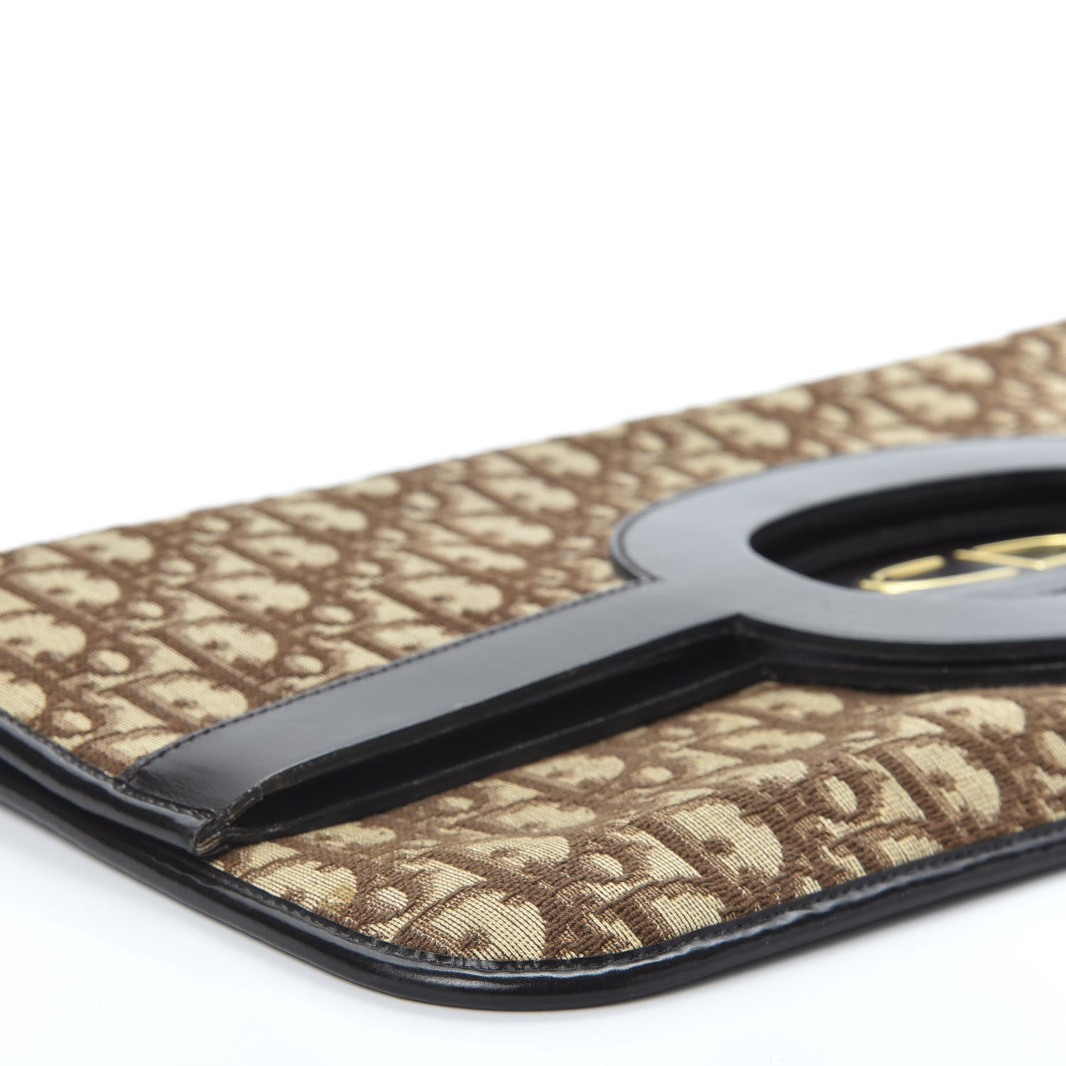 Christian Dior Monogram Fold Over Clutch Brown 5 of 9