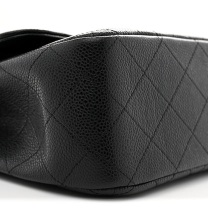 Chanel Caviar Quilted Jumbo Double Flap Black 9 of 10