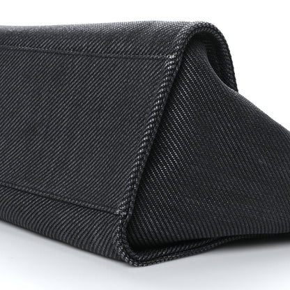 Chanel Denim Medium Deauville Tote Dark Blue 9 of 9