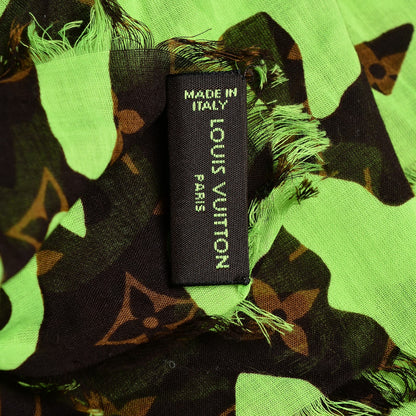 Louis Vuitton Cotton Graffiti Pareo Green 3 of 5