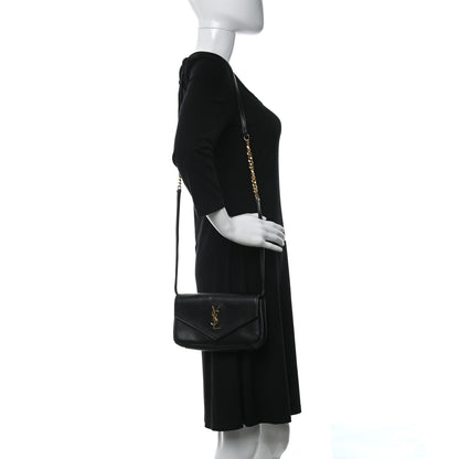 Saint Laurent Calfskin Crossbody Bag Black 2 of 11