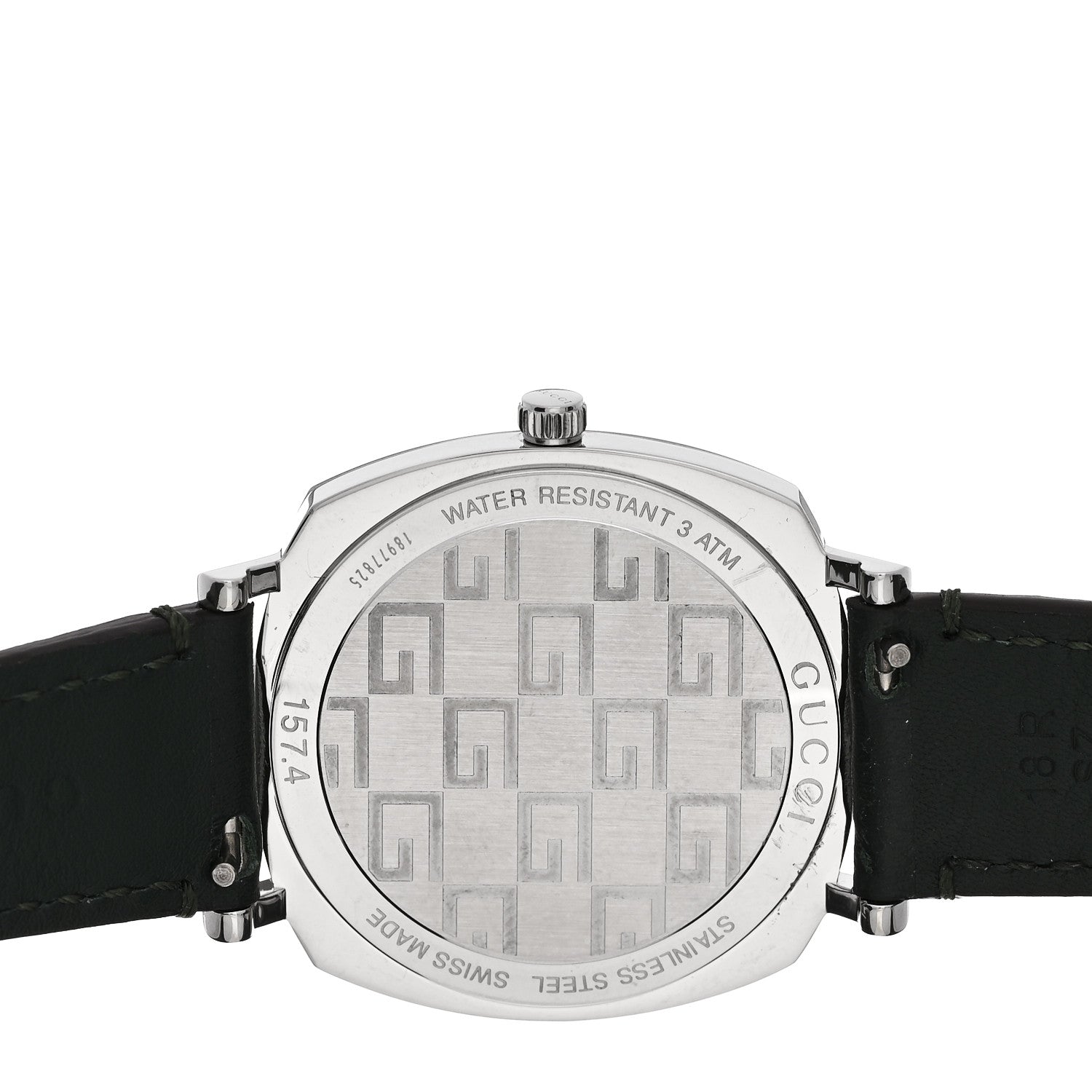 Gucci Stainless Steel Calfskin 35mm Grip Quartz Watch Green 4 of 4