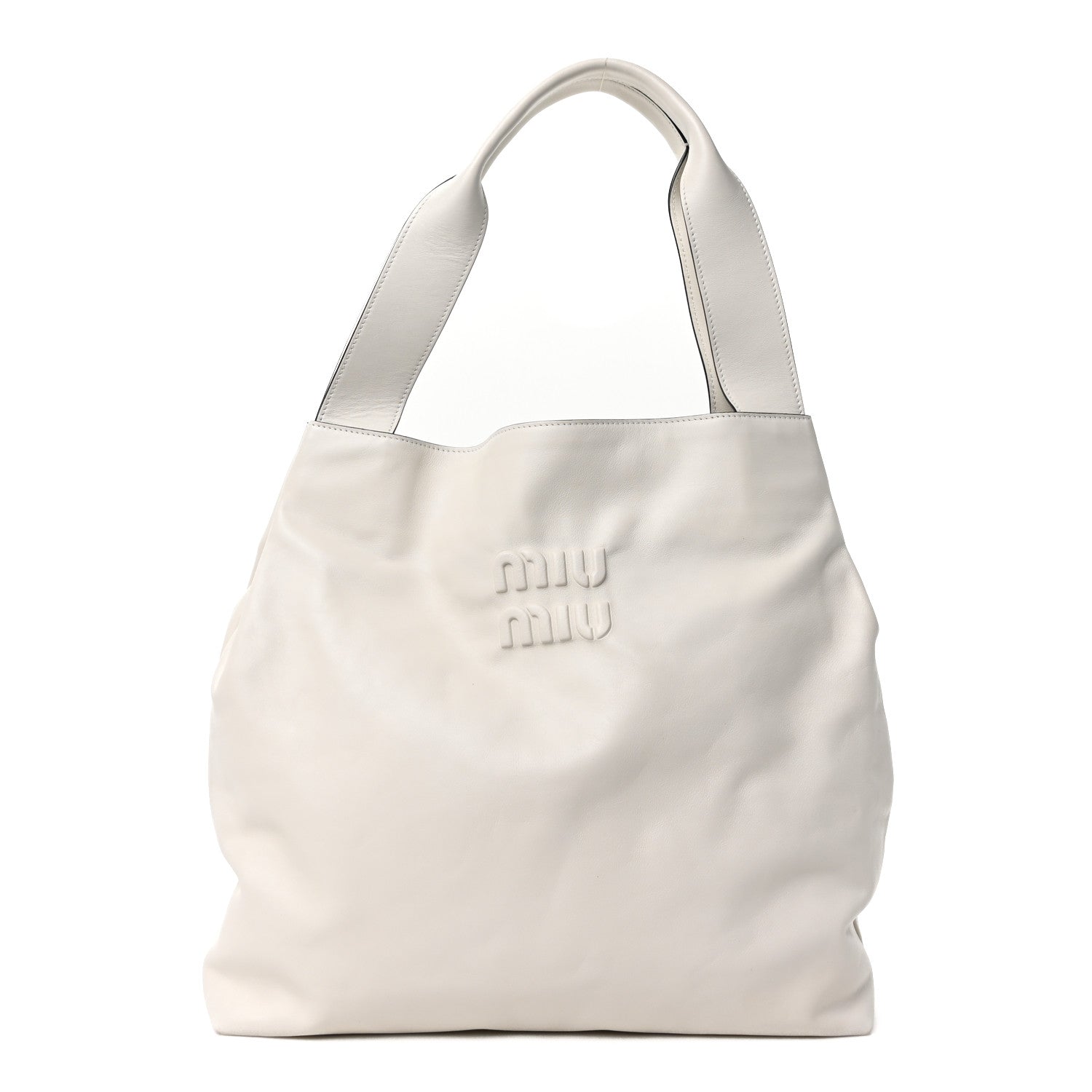 Miu Miu Soft Calf Hobo Bag White 1 of 10