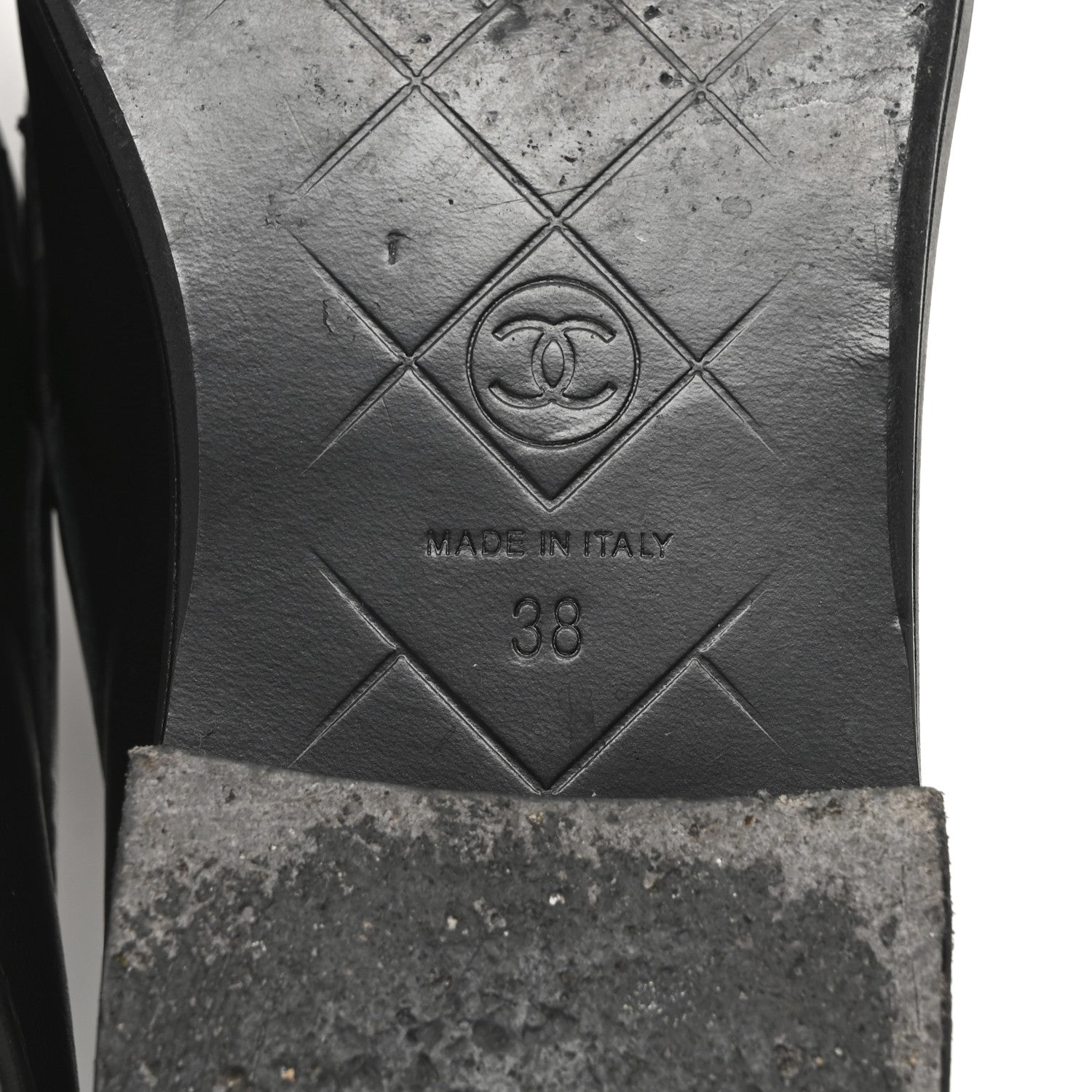 Chanel Lambskin Quilted CC Turnlock Loafers 38 Black 7 of 9