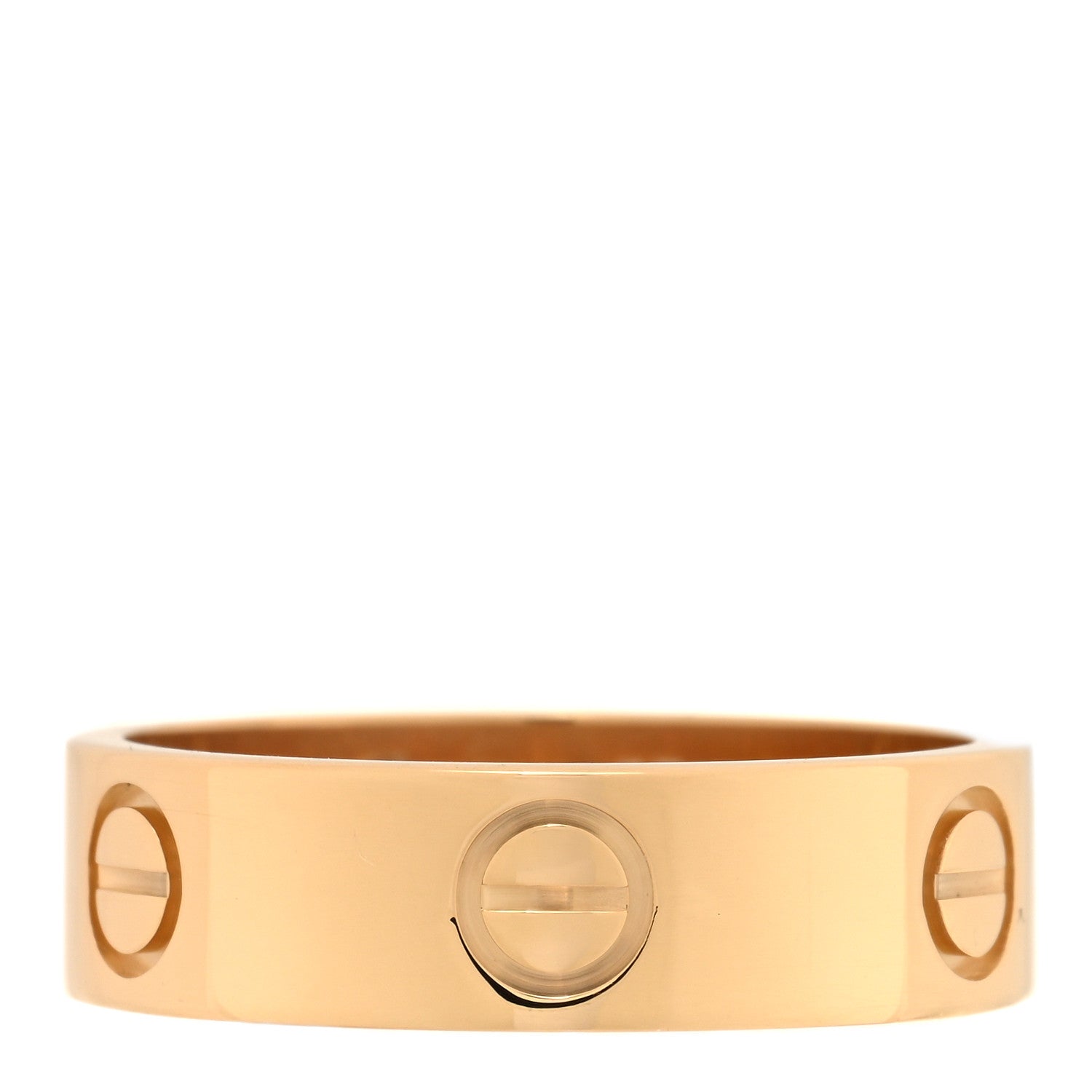 Cartier 18K Yellow Gold 5.5mm LOVE Ring 55 7.25 1 of 4