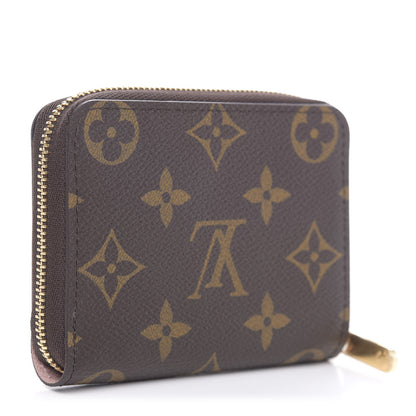 Louis Vuitton Monogram 2020 Christmas Animation Big Wheel Zippy Coin Purse Rose Ballerine 3 of 8