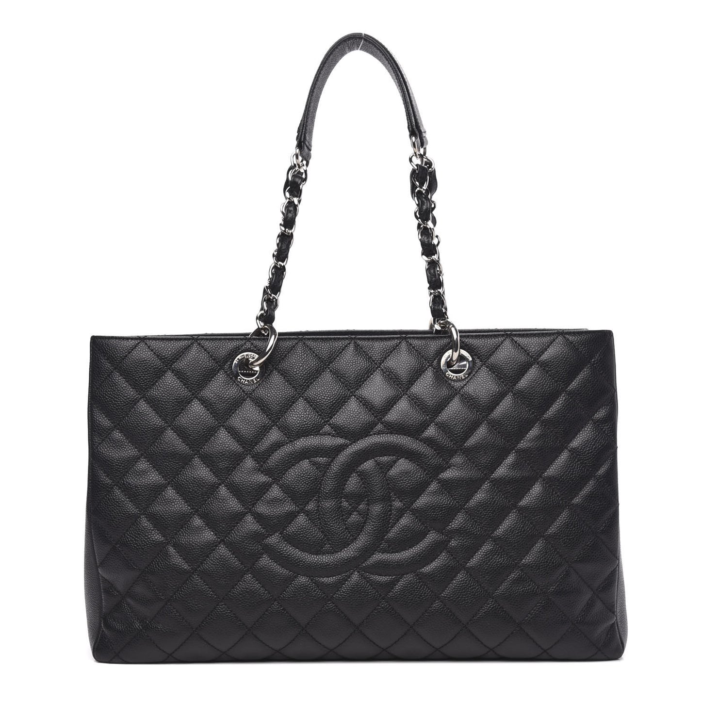 Caviar Quilted XL Grand Shopping Tote GST Black