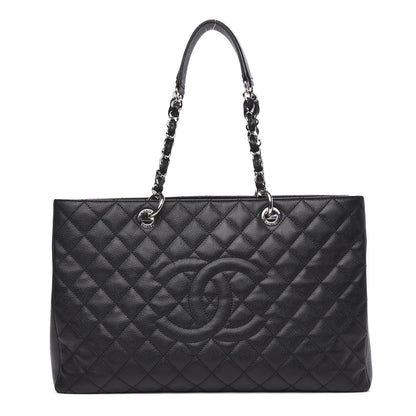 Chanel Caviar Quilted XL Grand Shopping Tote GST Black 1 of 11