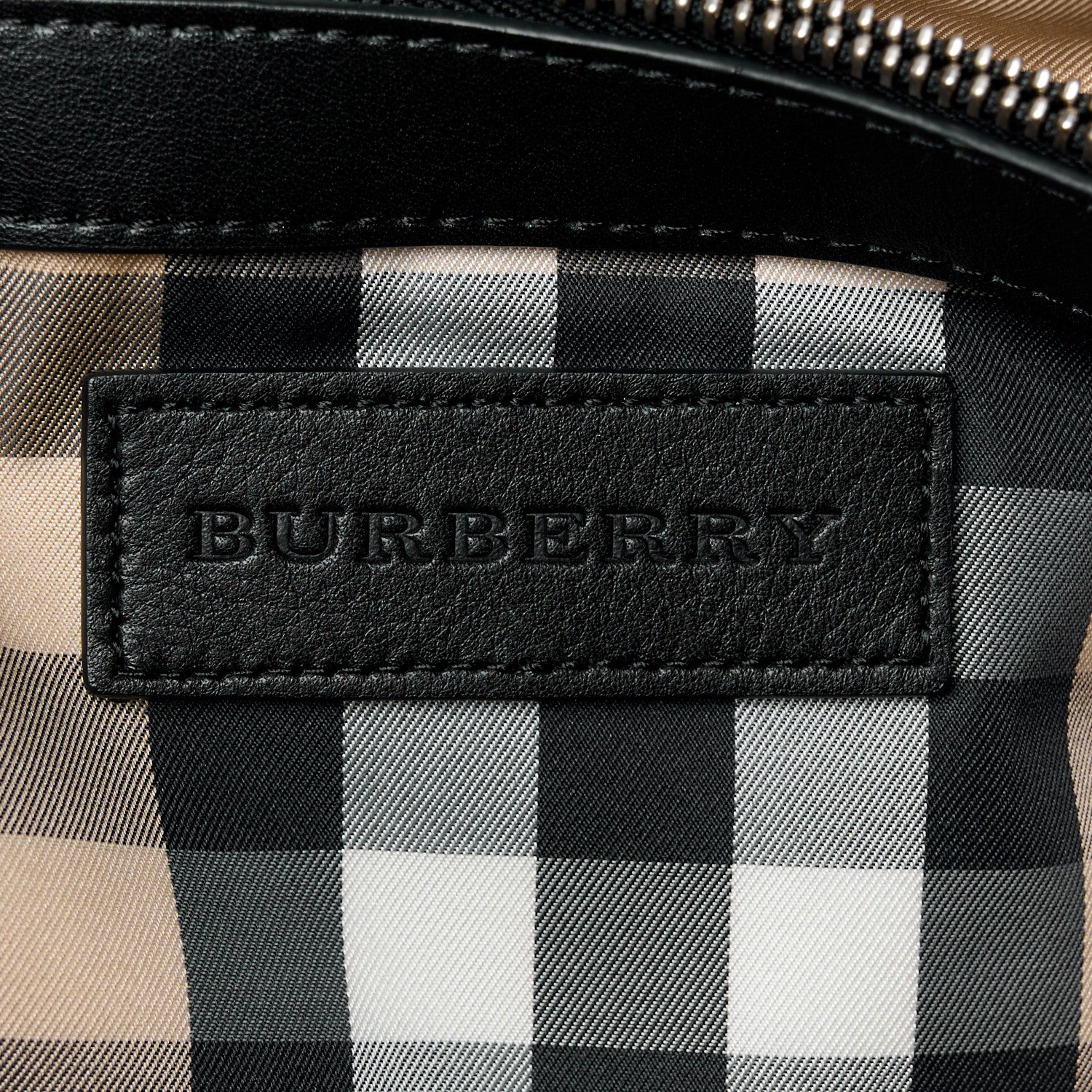 Burberry Nylon House Check Quilted Abbey Diaper Bag Black 1735336
