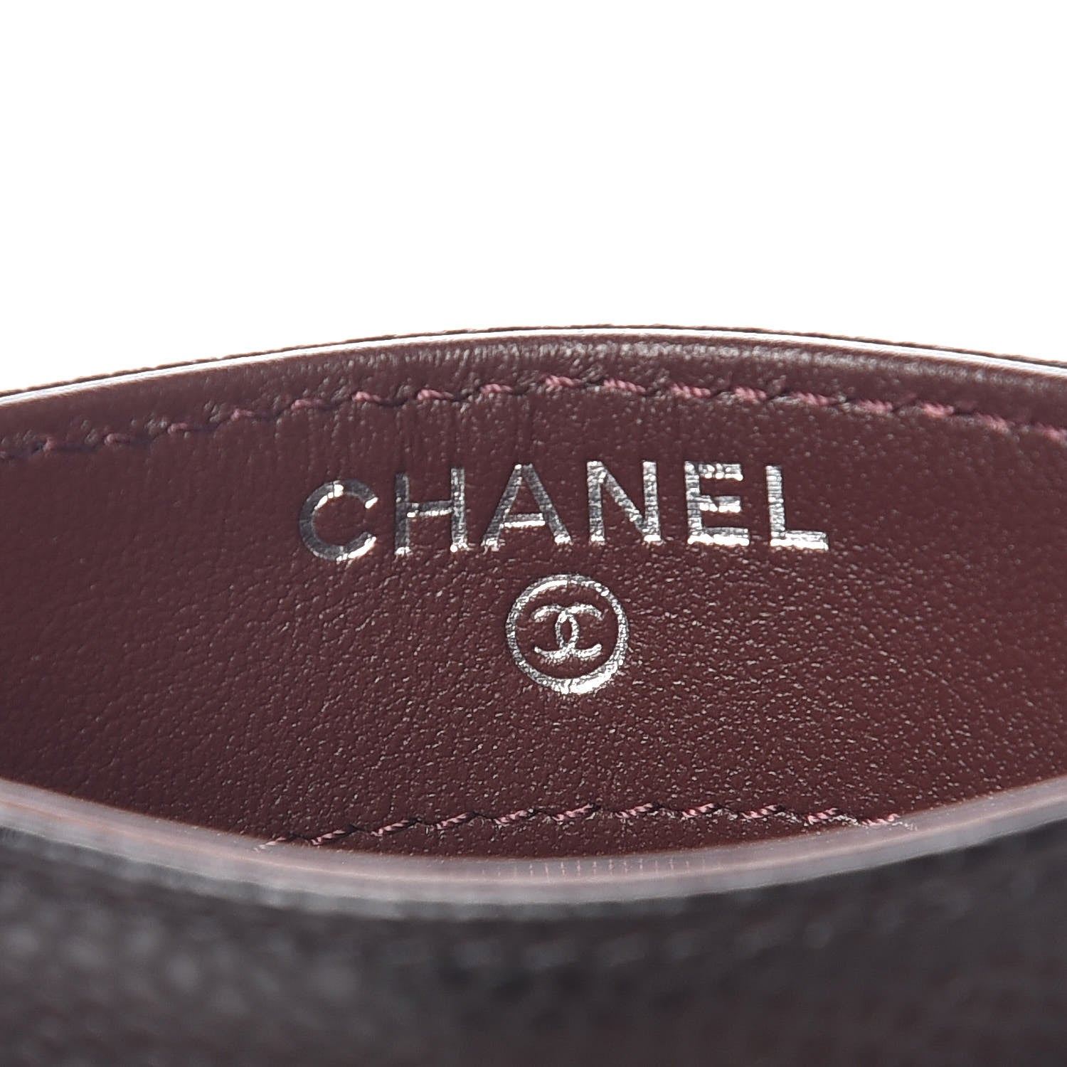 Chanel Caviar Chevron Quilted Card Holder Black 6 of 9