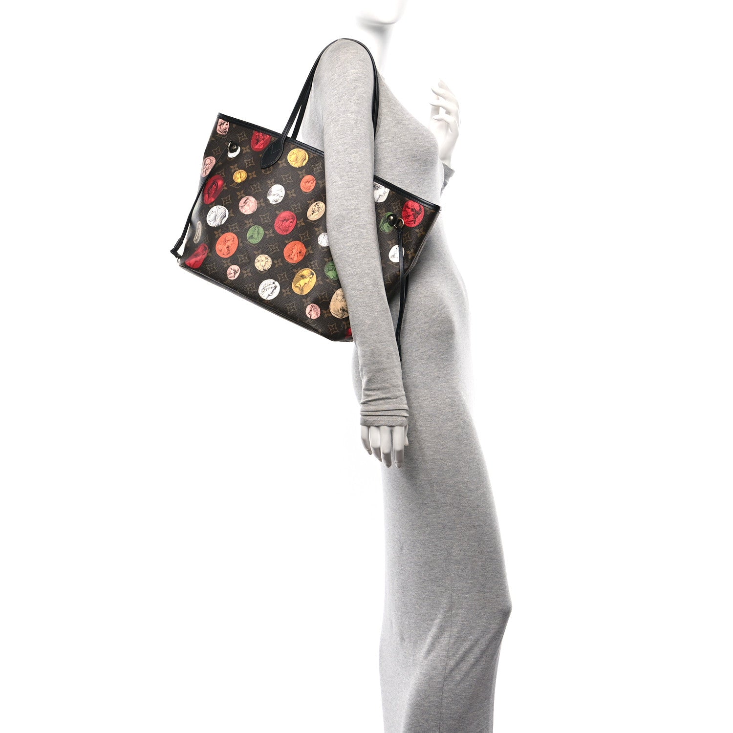 Louis Vuitton X Fornasetti Monogram Cameo Neverfull MM 3 of 11
