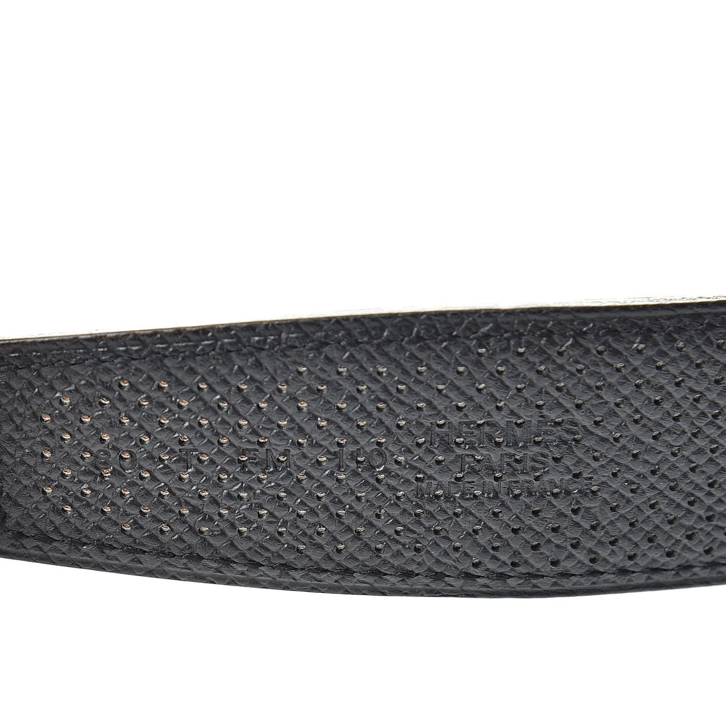 Epsom Perforated 32mm Belt Strap 80 Black Gold