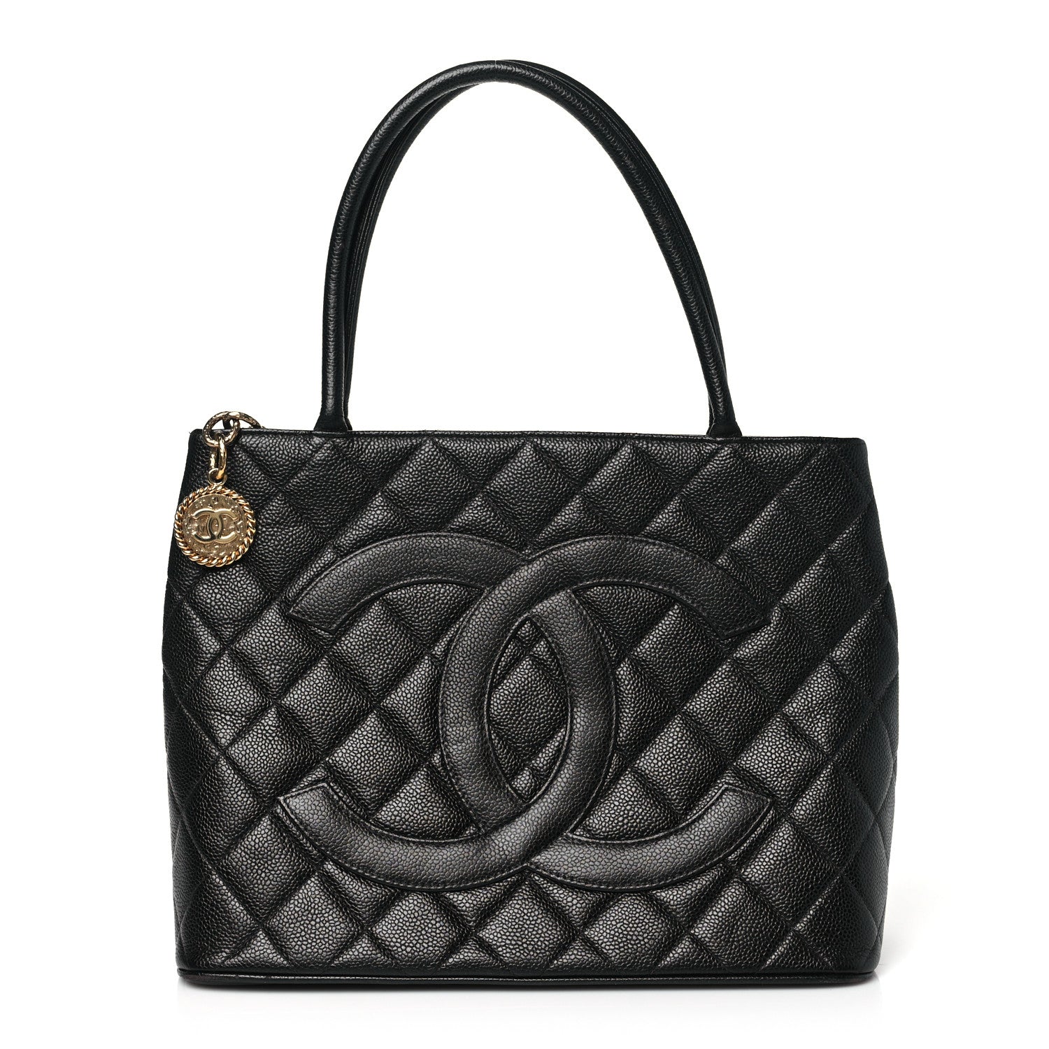 Chanel Caviar Quilted Medallion Tote Black 1 of 10