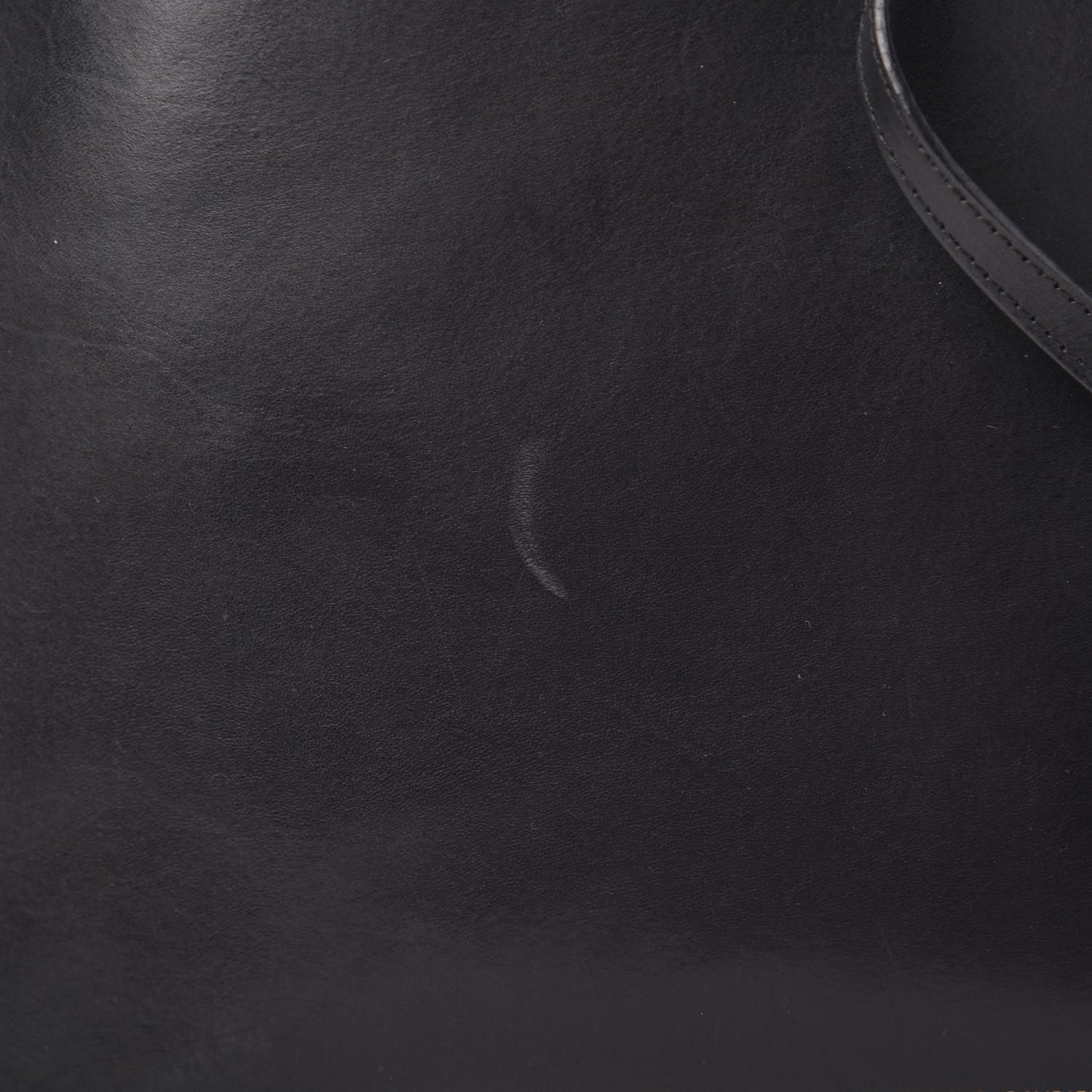 Calfskin Shopping Tote Black Blu