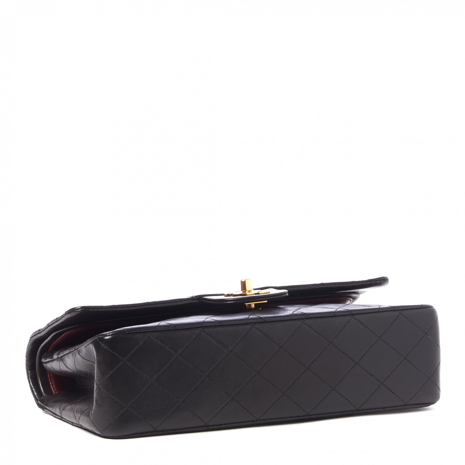 Chanel Lambskin Quilted Medium Double Flap Black 4 of 10