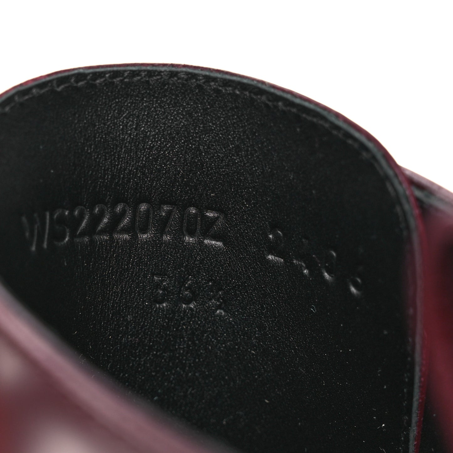 Glossed Calfskin Funk Ankle Boots 36.5 Rouge H