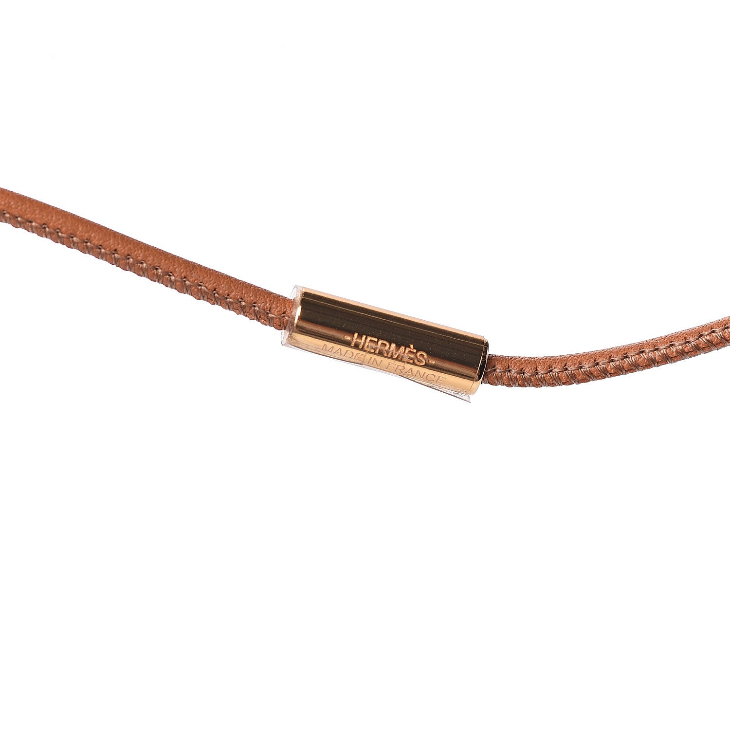 Hermes Swift Grand Loop Pendant Necklace Gold 3 of 4