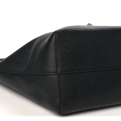 Celine Grained Calfskin Triomphe Medium Cabas Anais Black 7 of 8