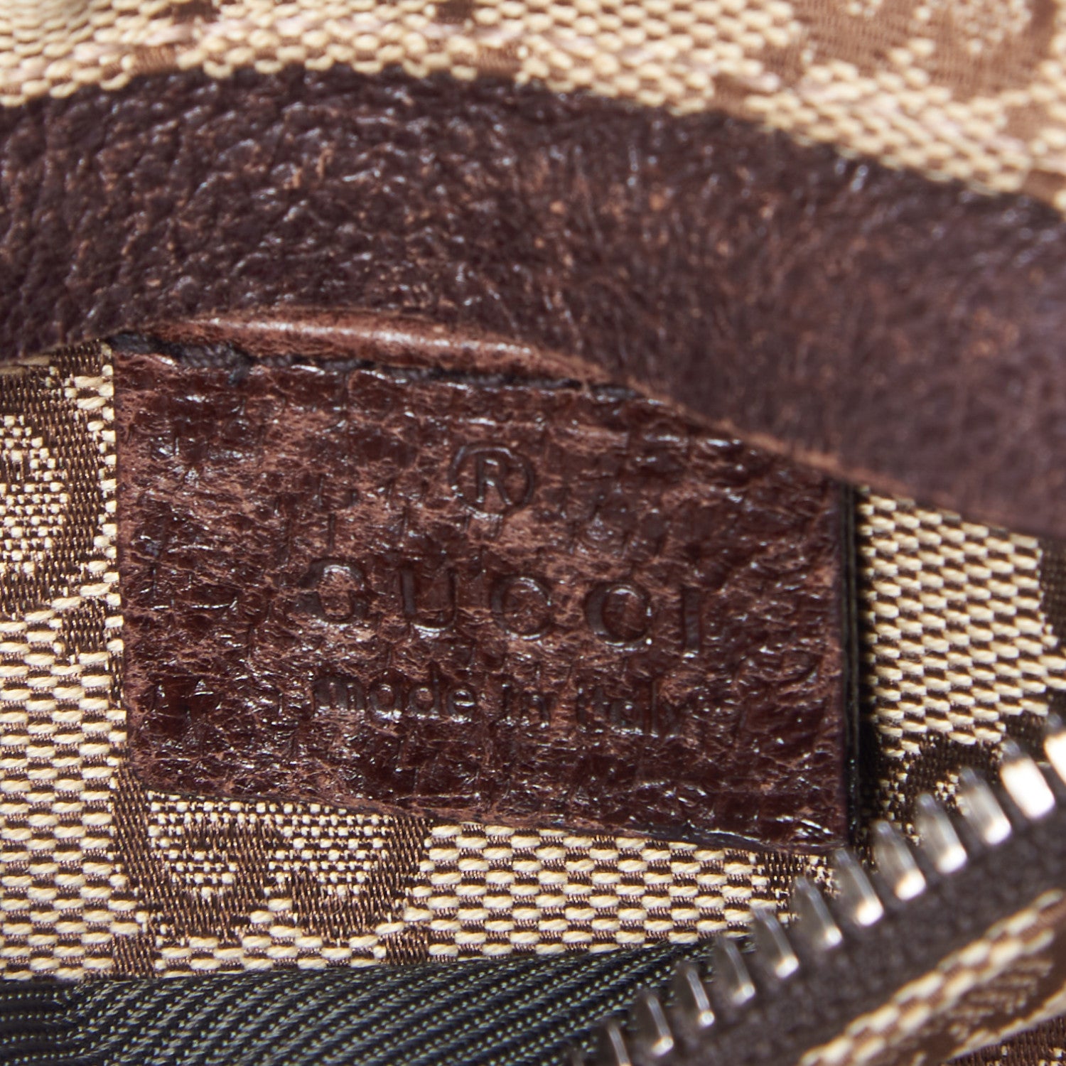 Gucci GG Monogram Double Pocket Belt Bag Dark Brown 8 of 9