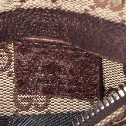 Gucci GG Monogram Double Pocket Belt Bag Dark Brown 8 of 9