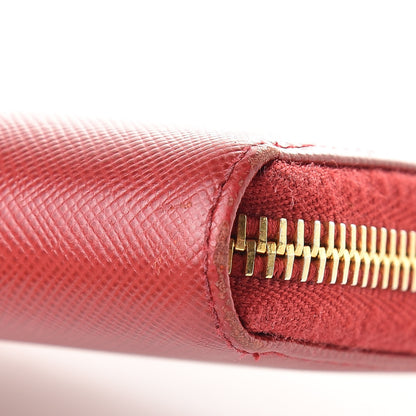 Prada Saffiano Zip Around Wallet Fuoco 12 of 13