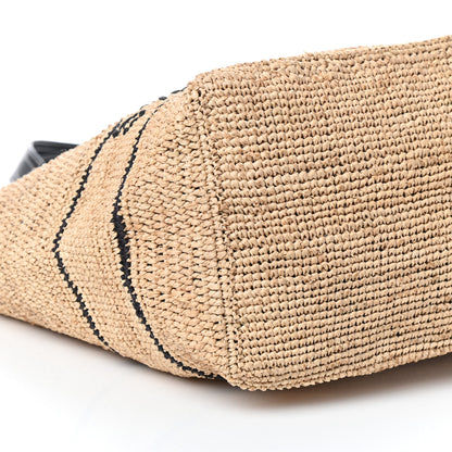 Stella McCartney Raffia Faux Leather Medium Tote Sand 8 of 9