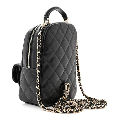 Chanel Caviar Quilted CC Mini Classic Backpack Black 3 of 11