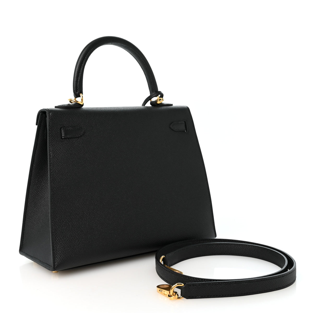 Hermes Epsom Kelly Sellier 25 Black 3 of 15