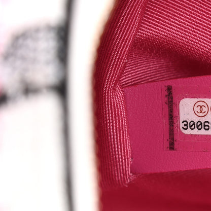 Chanel Tweed Lambskin Quilted Coco Midnight Camera Case White Black Multicolor 7 of 11