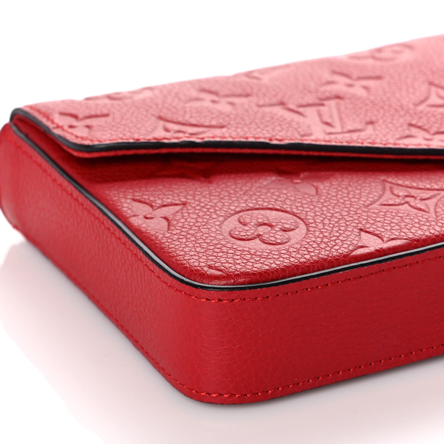 Louis Vuitton Empreinte Pochette Felicie Chain Wallet Scarlet 8 of 10