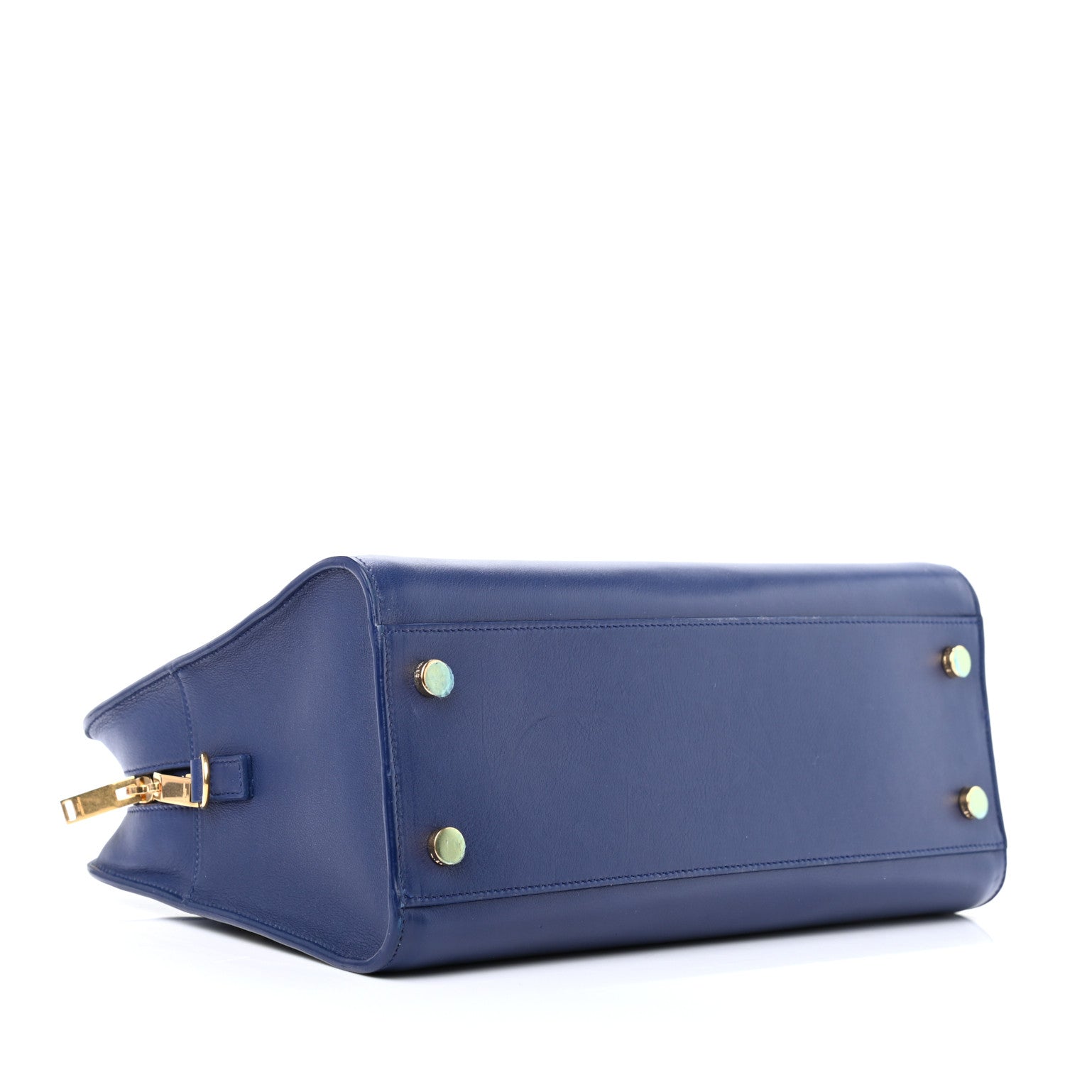 Saint Laurent Calfskin Small Monogram Cabas Blue Majorelle 3 of 8