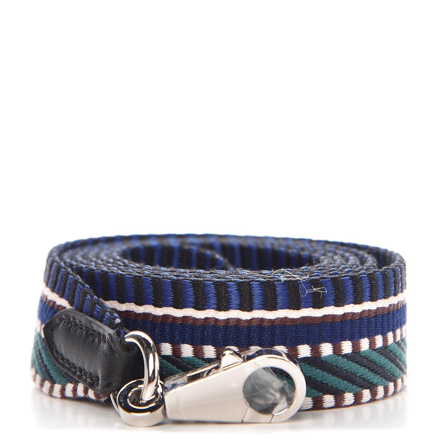 Hermes Toile Swift 25mm Sangle Cavale Shoulder Strap Malachite Bleu Electrique Black 1 of 5