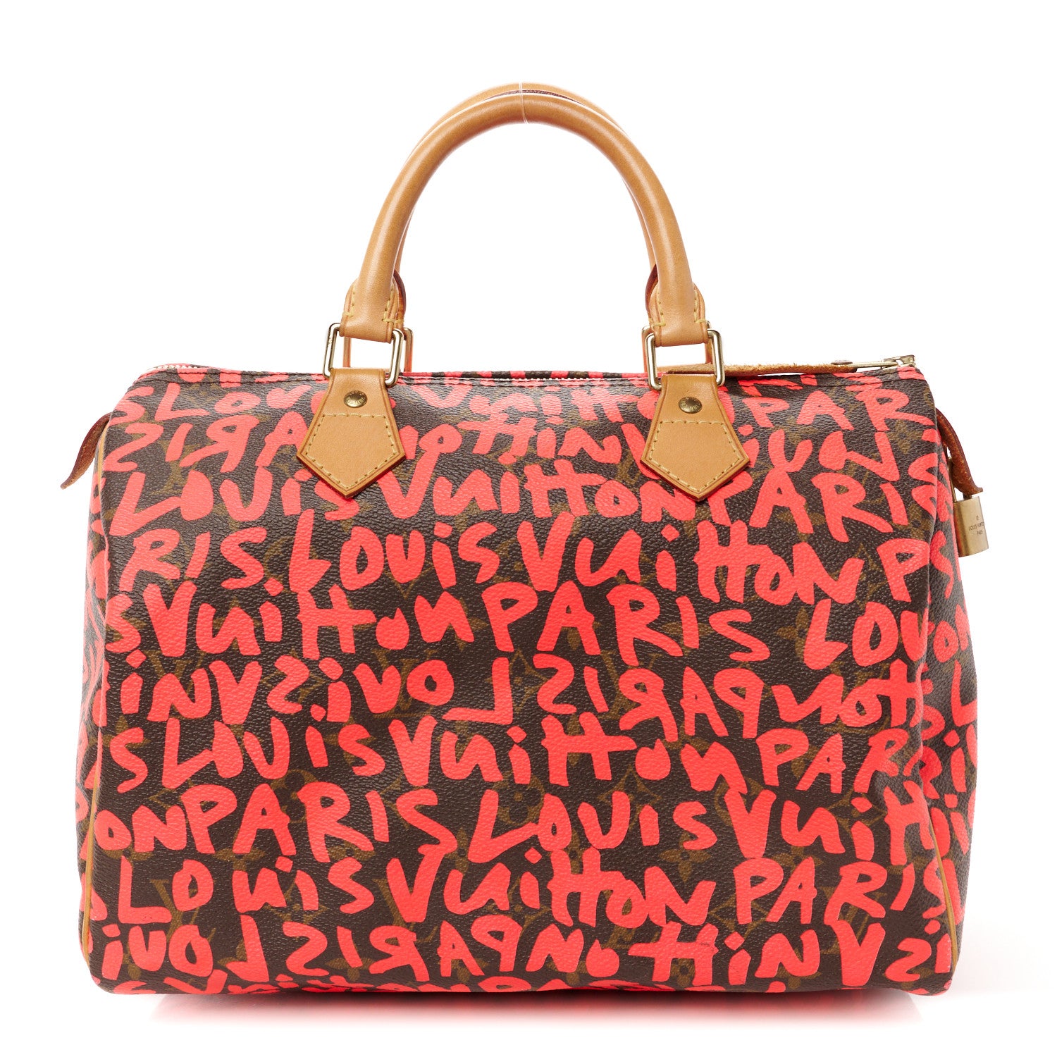 Louis Vuitton Monogram Graffiti Speedy 30 Fuchsia 1 of 14