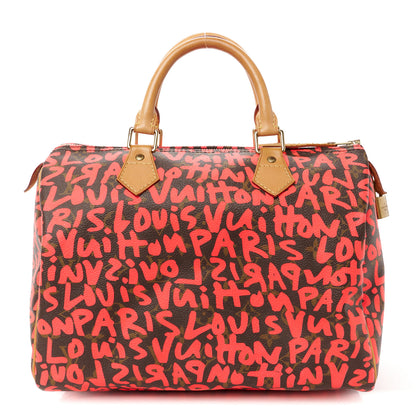 Louis Vuitton Monogram Graffiti Speedy 30 Fuchsia 1 of 14