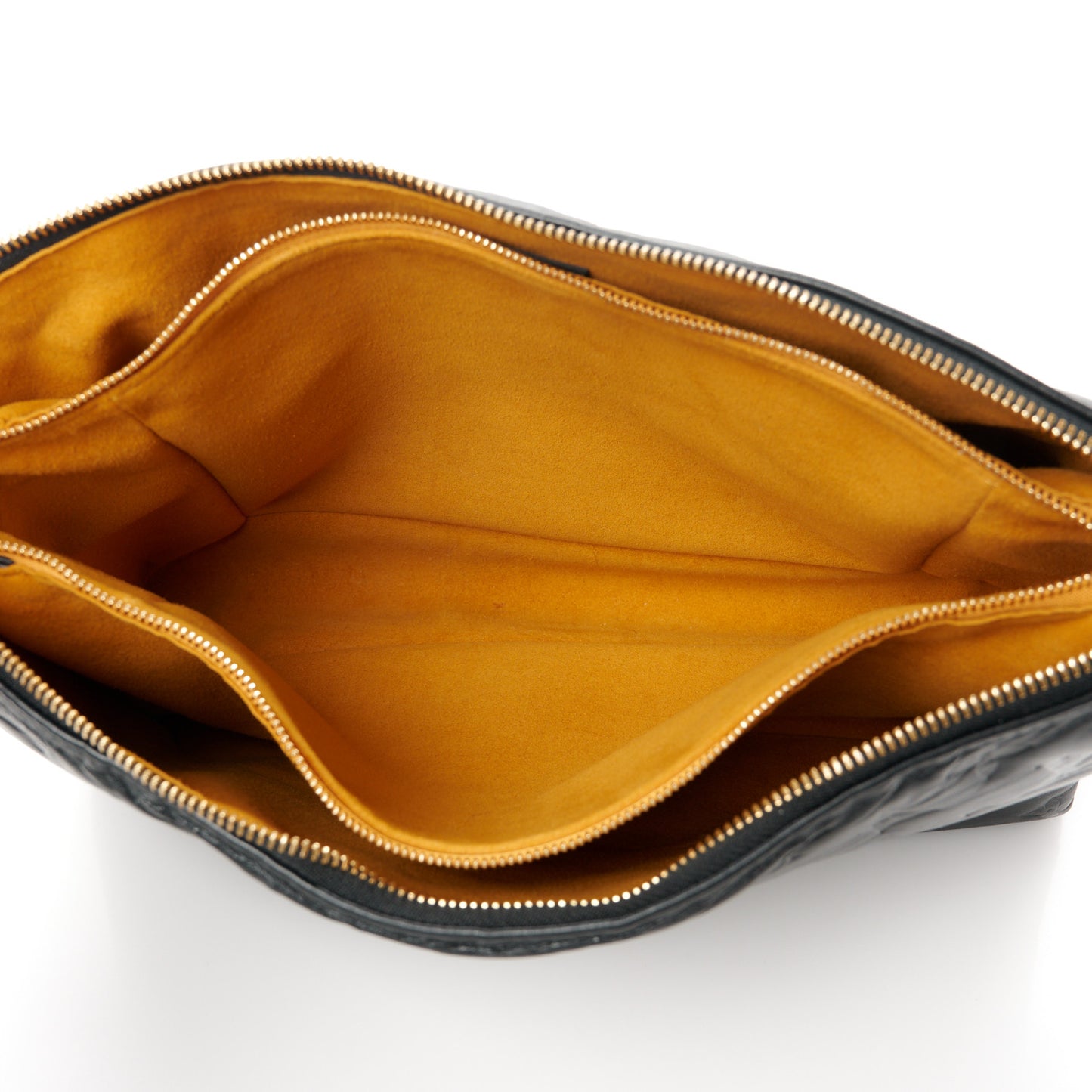 Lambskin Embossed Monogram Coussin MM Black