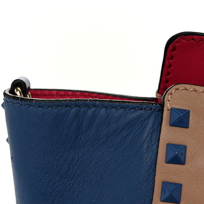 Valentino Garavani Vitello Colorblock Small Rockstud Tote Multicolor 9 of 9