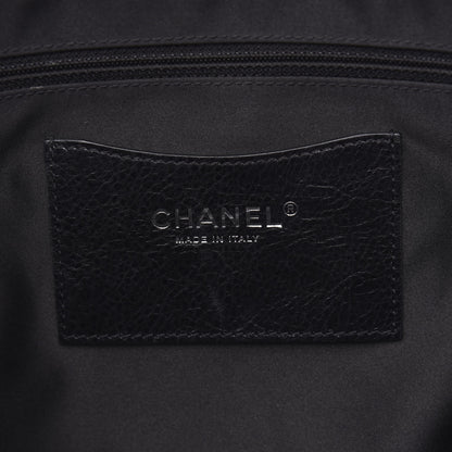 Chanel Glazed Calfskin Large On The Road Tote Black 7 of 12
