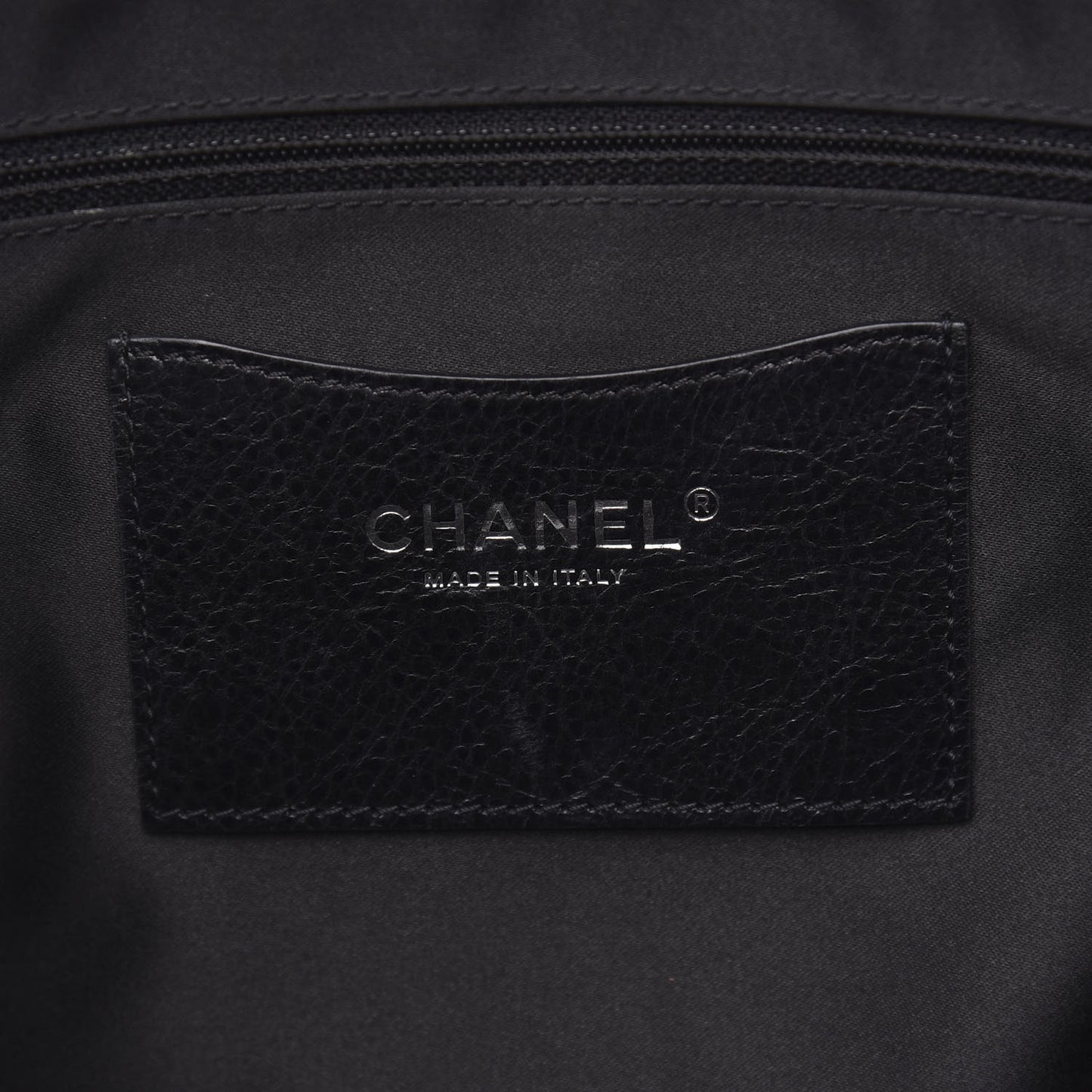 Glazed Calfskin Large On The Road Tote Black