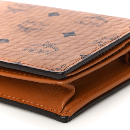 MCM Visetos Original Mini Chain Wallet Cognac 6 of 11