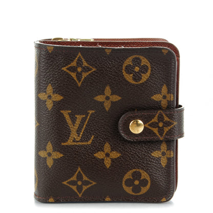 Louis Vuitton Monogram Compact Zippe Zipped Wallet 1 of 9