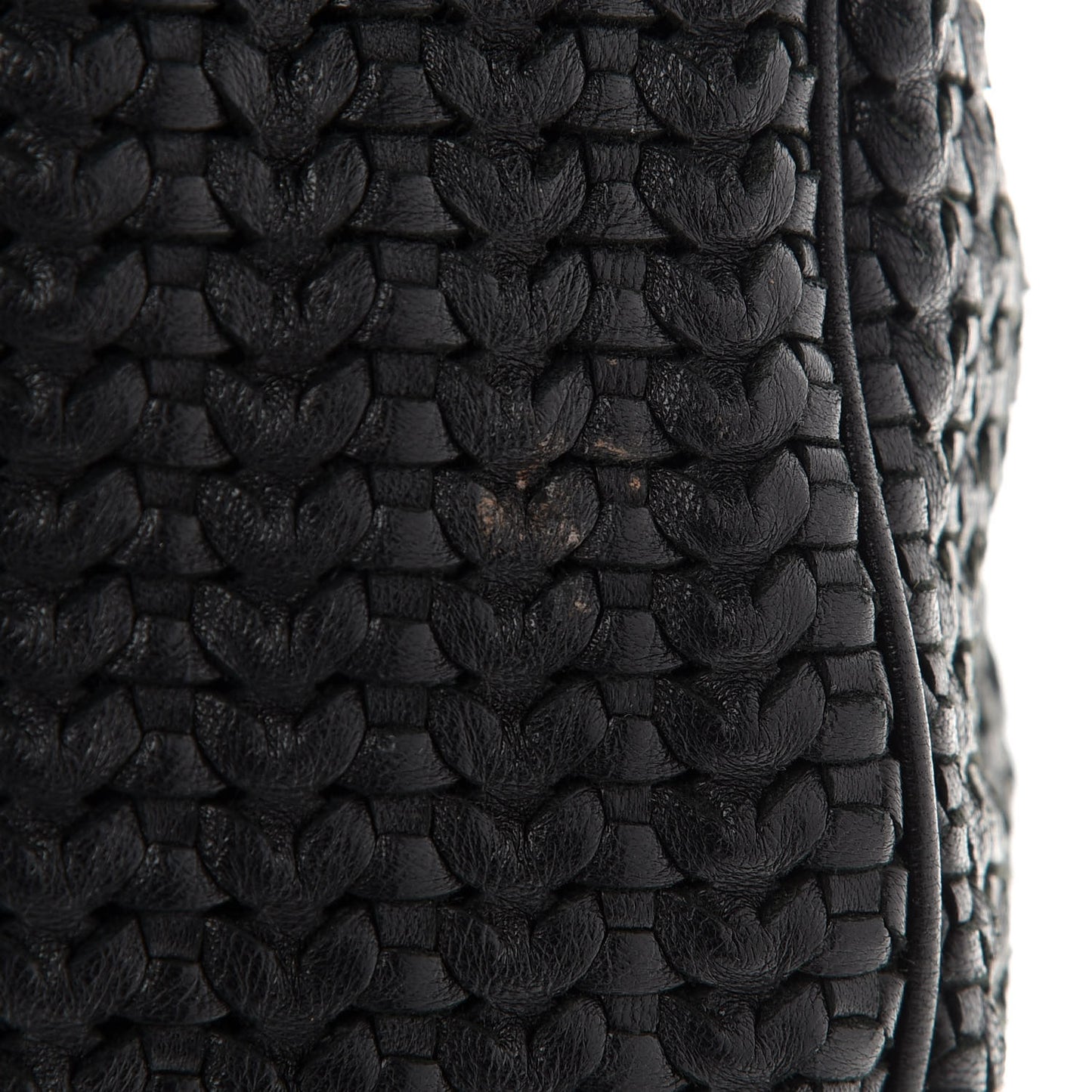 Lambskin Woven Dior Soft Hobo Black