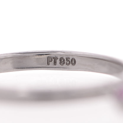 Tiffany Platinum Sapphire Swing Dangle Ring 44 3 4 of 6