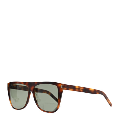Saint Laurent Acetate Flat Top SL1 003 Sunglasses Tortoise 1 of 7