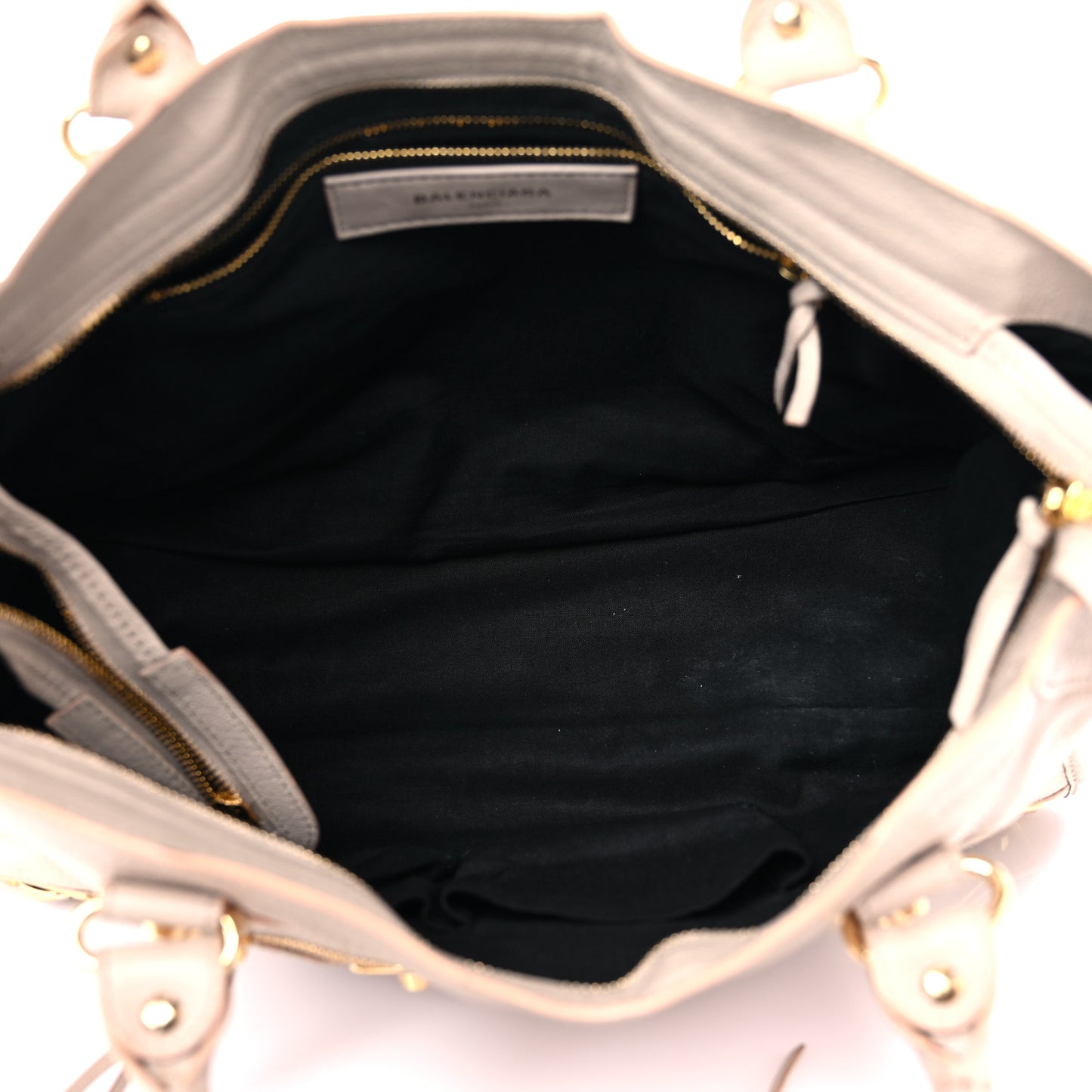 Chevre Gold Hardware Metallic Edge City Beige Praline