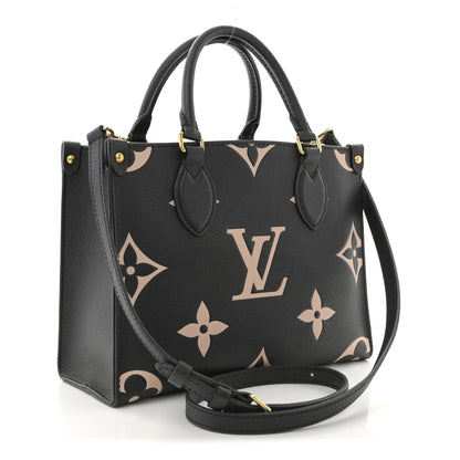 Louis Vuitton Empreinte Monogram Giant Onthego PM Black Beige 3 of 11